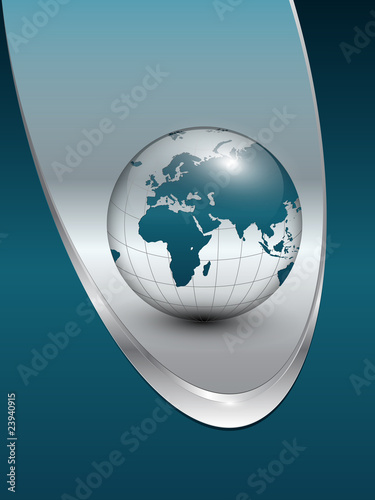 Business background blue