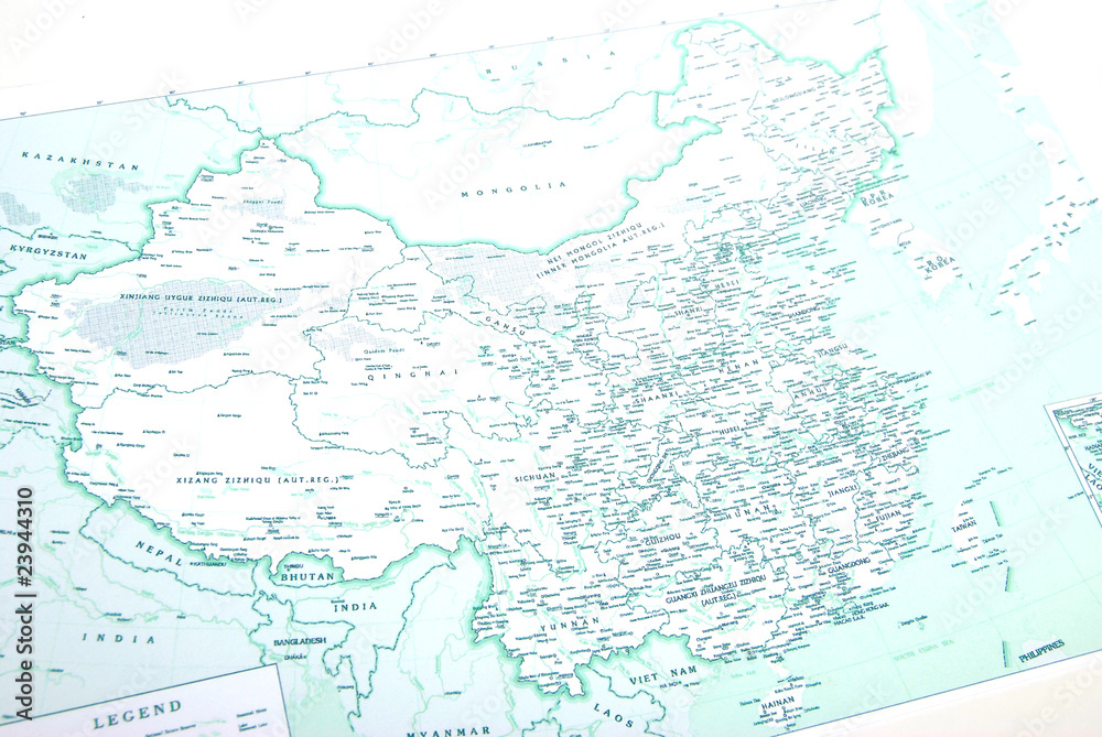 china on map