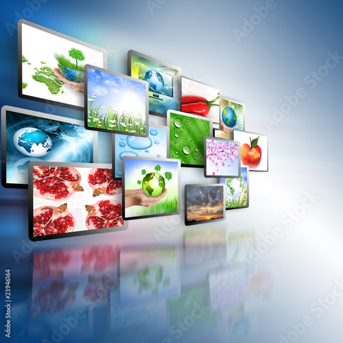 Television and internet production technology concept