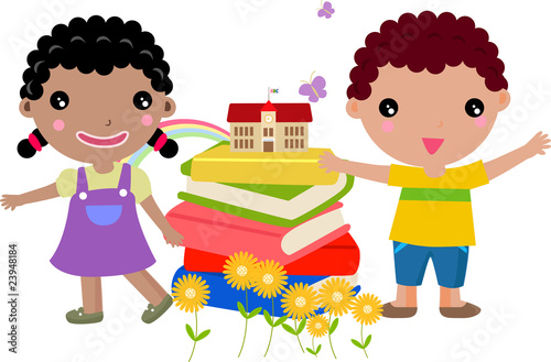 kids and book