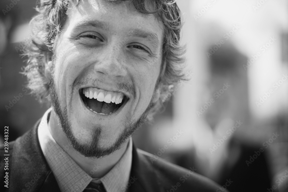 Fototapeta premium A Man Laughs