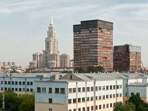 City birdfly view. Moscow. Russia. photo