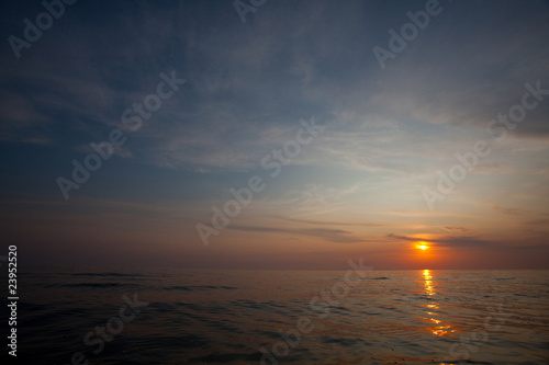Sea sunset