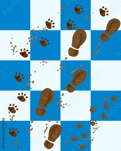 muddy prints