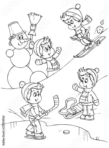 Playing children