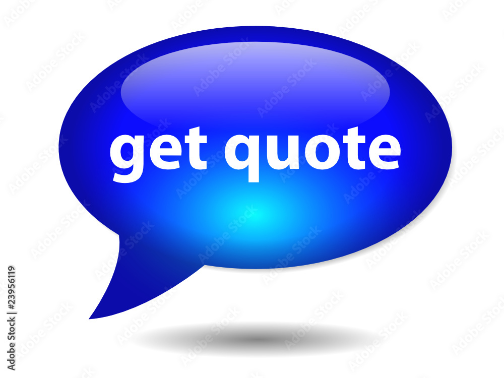 GET QUOTE Speech Bubble Icon (web button free quotation service) GET QUOTE Speech Bubble Icon (web button free quotation service)