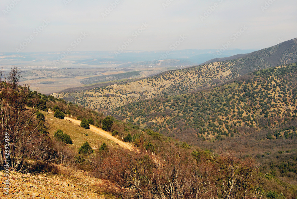 Landscape in area Balaklavy