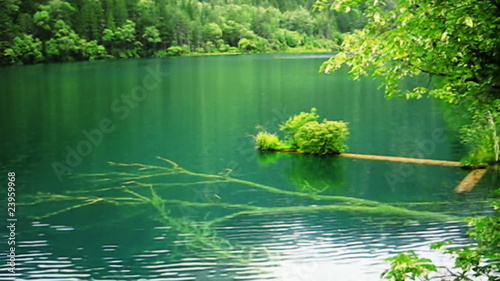lake and forest, Jiuzhaigou Valley.