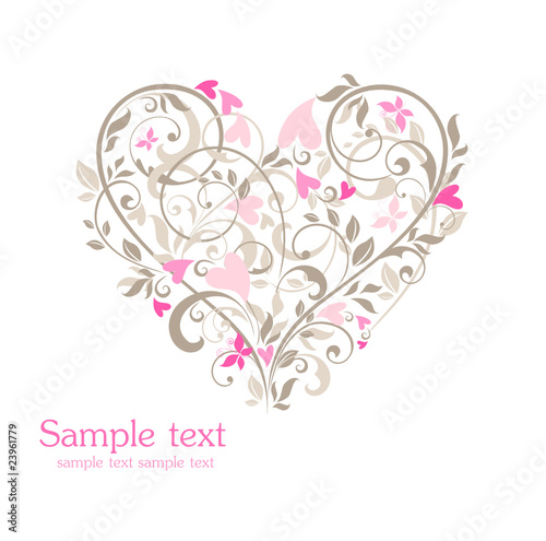 Beautiful card with heart