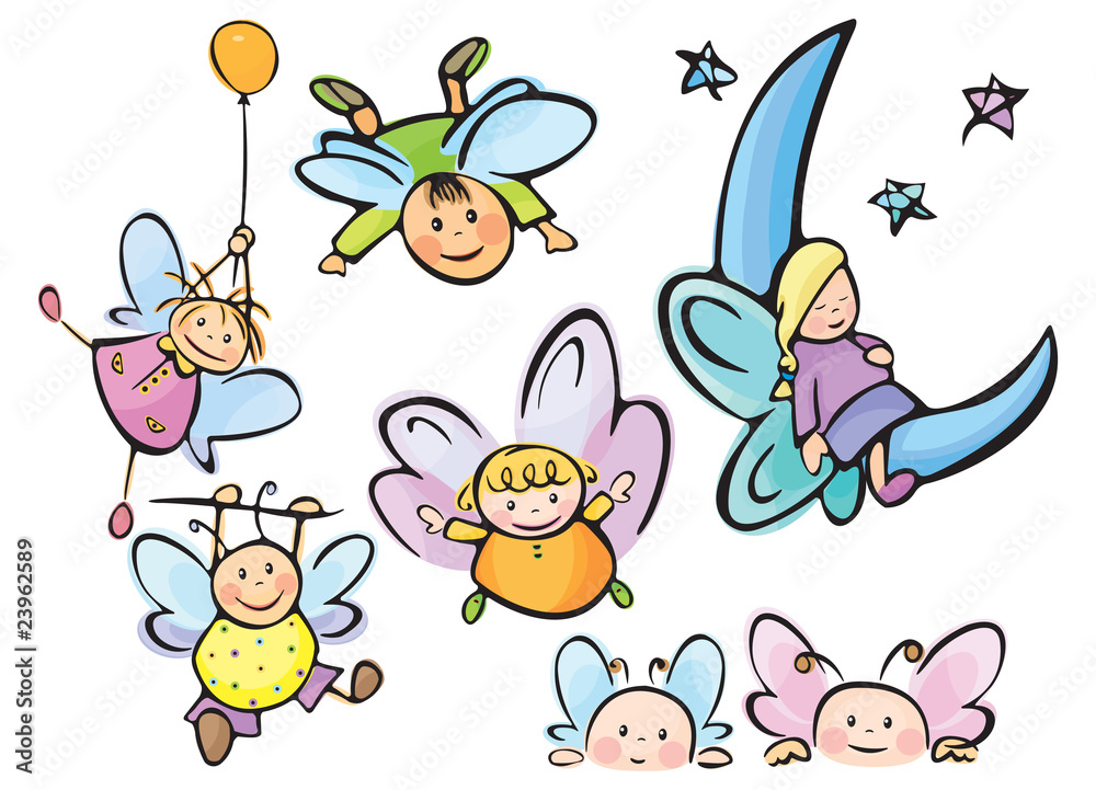 Cute angels for your design Cute angels for your design