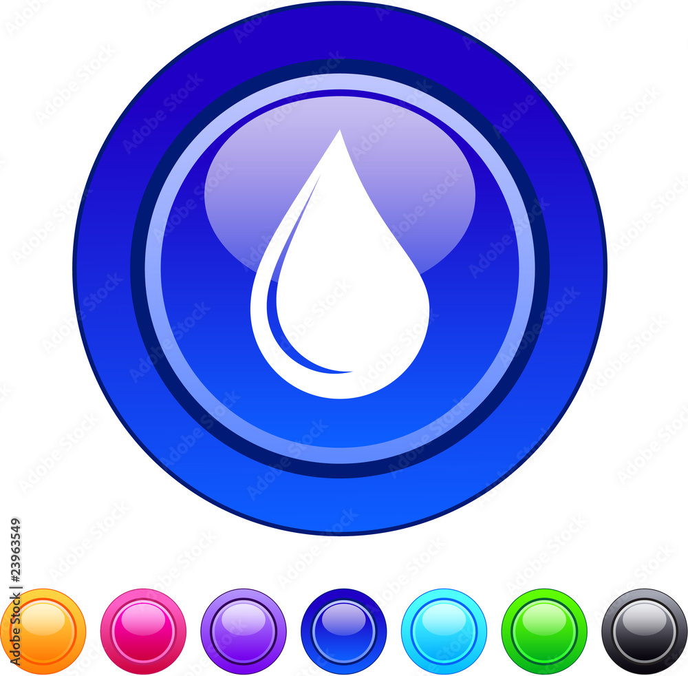 Drop circle button. Drop circle button.