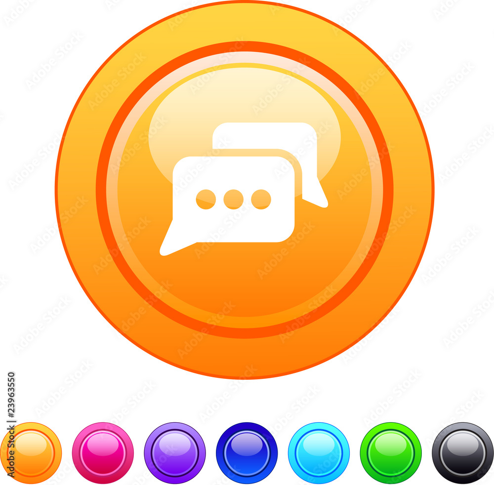 Chat circle button. Chat circle button.