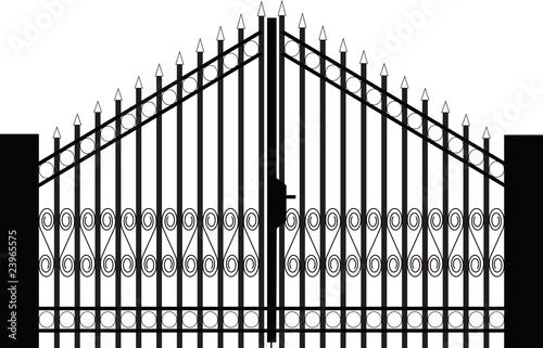 gate silhouette vector