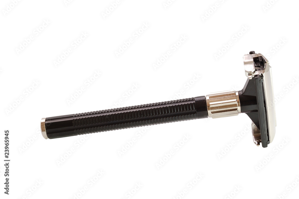 Safety Razor side view isolated Safety Razor side view isolated
