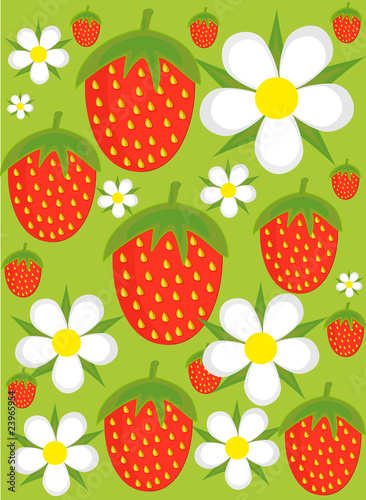 Strawberry field - background