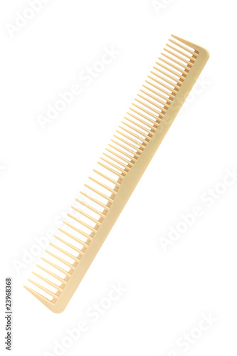 Professional hairdressing comb isolated on white