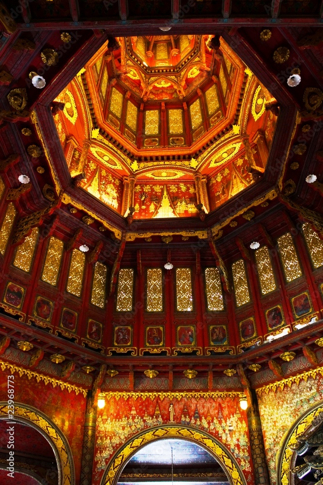 Thai texture inside dome