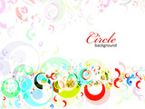 intensive rainbow colors circle background