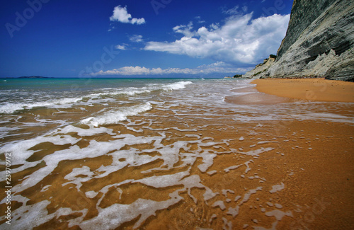 beach logas on corfu island, greece photo