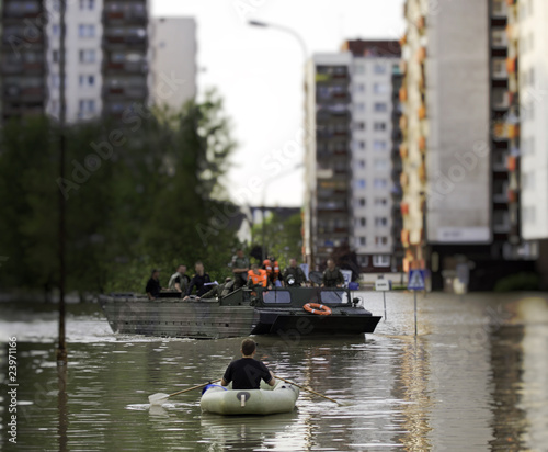 Flood in the city