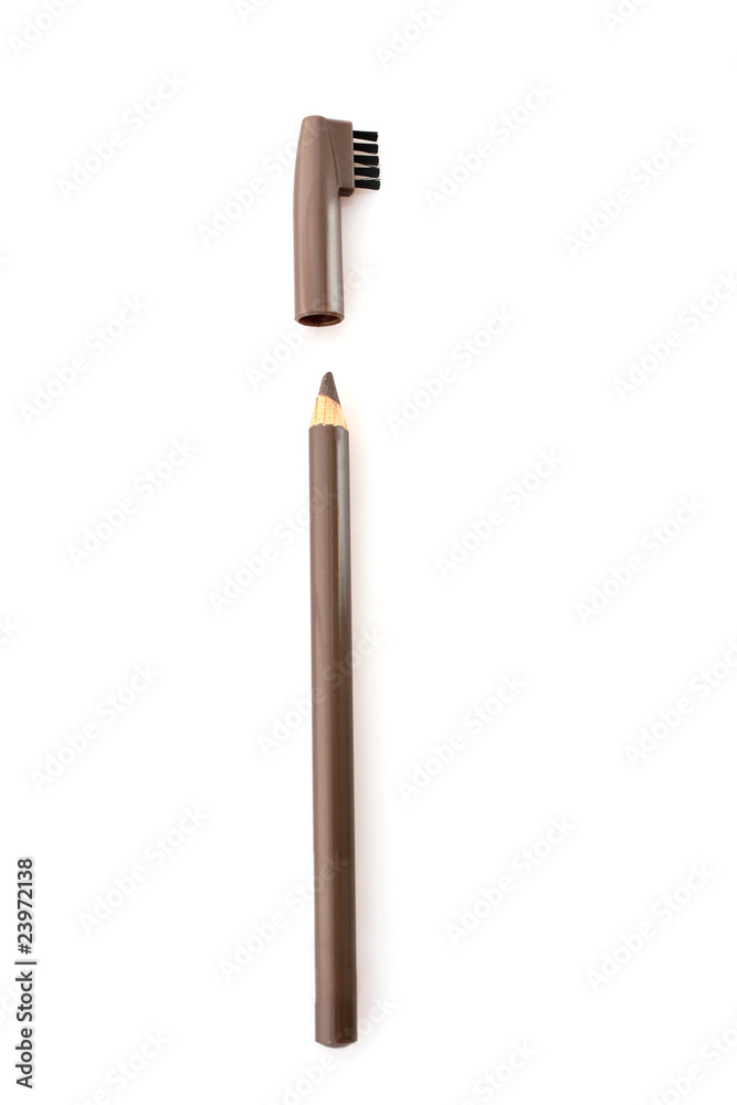 brown eyebrow pencil on white