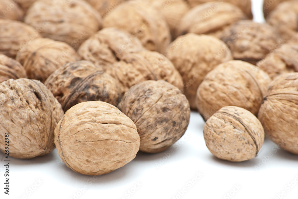 Walnuts in closeup Walnuts in closeup