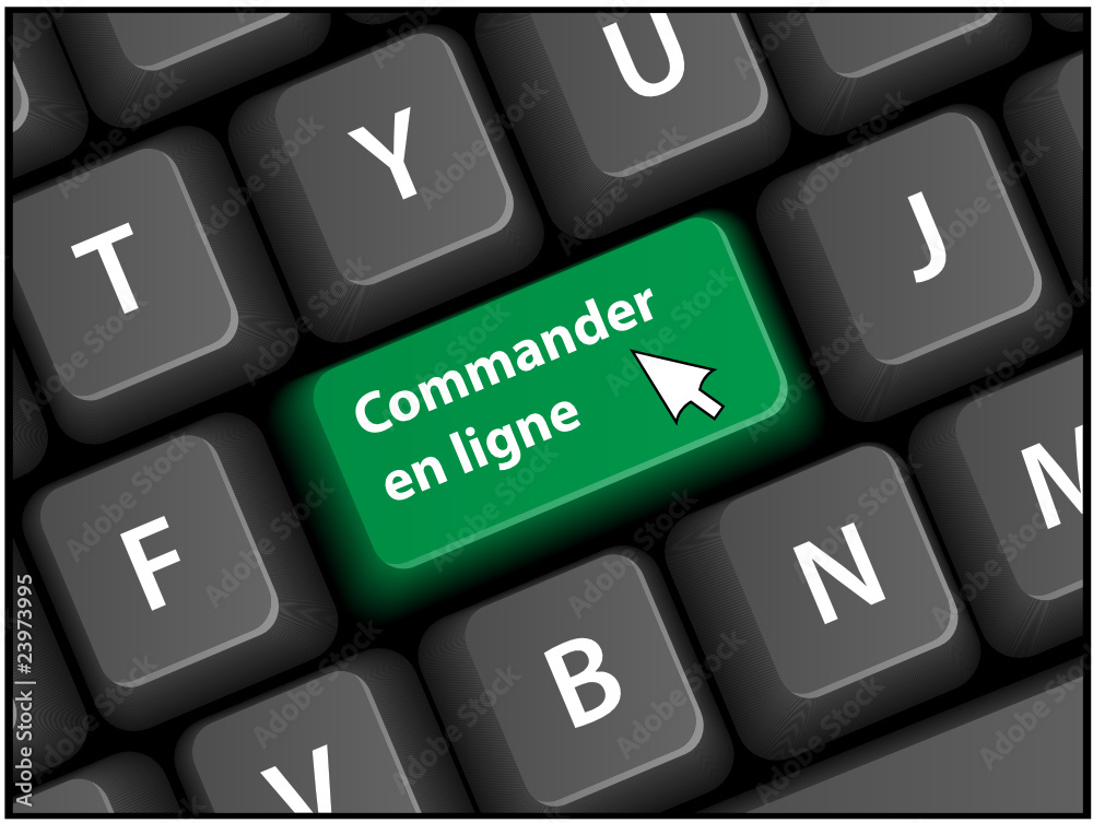 Touche COMMANDER EN LIGNE sur Clavier (bouton ajouter au panier) Touche COMMANDER EN LIGNE sur Clavier (bouton ajouter au panier)