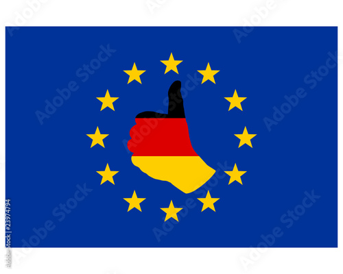 Deutsches Handzeichen in Europa