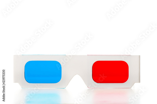 Front view of 3D glasses