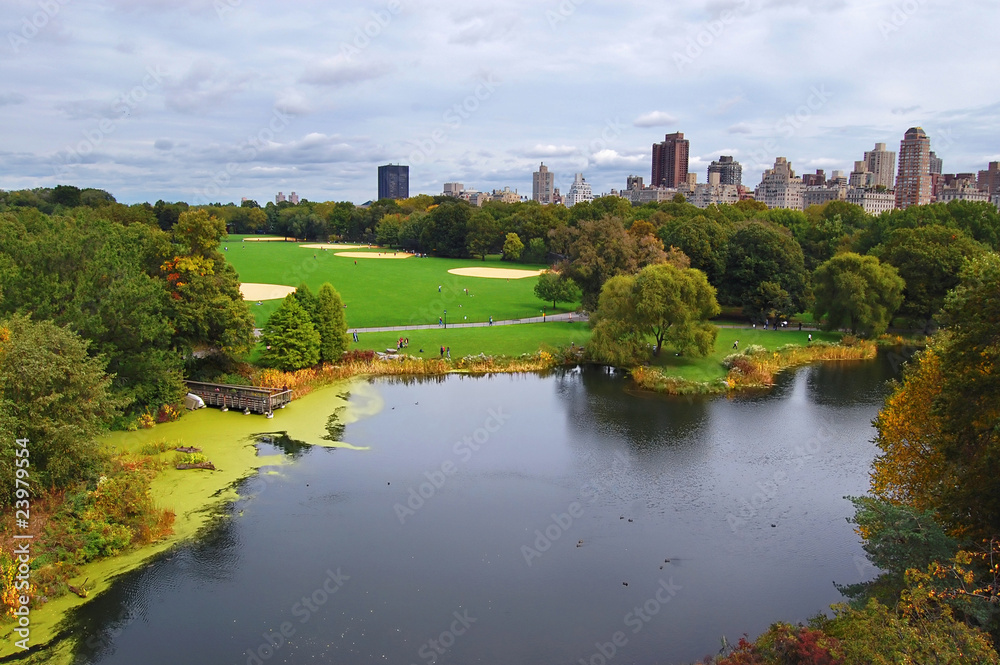 View of the lake in Central Park View of the lake in Central Park
