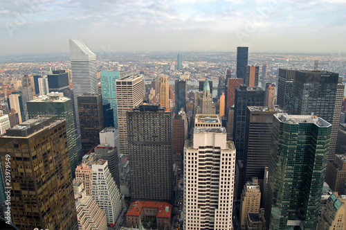 View of Manhattan above  top of the Rock