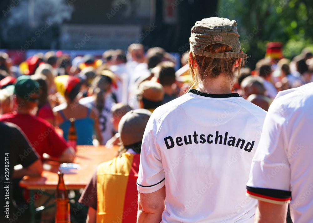 Naklejka premium Public Viewing - Deutsche Fans