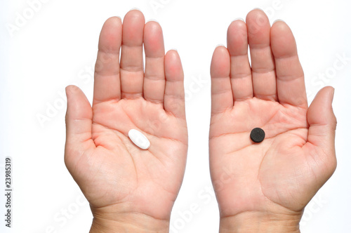 On the one hand, white pill, on the other black