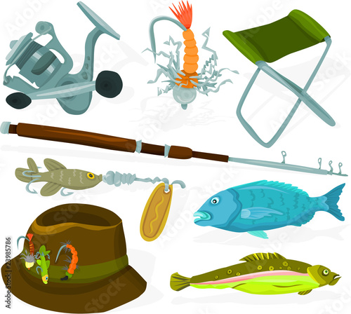 Set of a fisher accessories