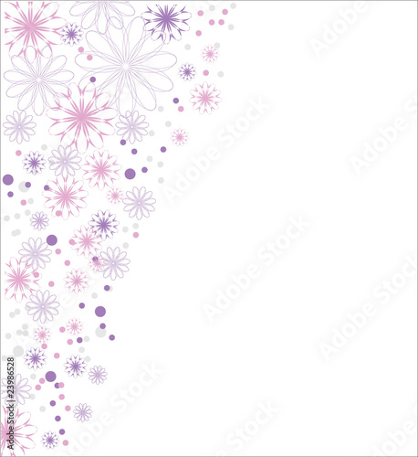 Flower background, vector