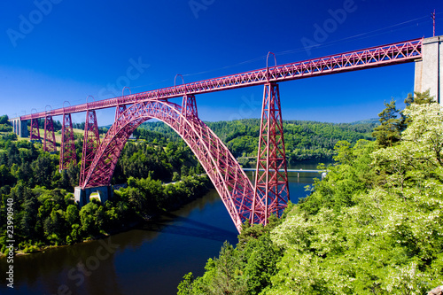 Garabit Viaduct, Cantal Department, Auvergne, France photo