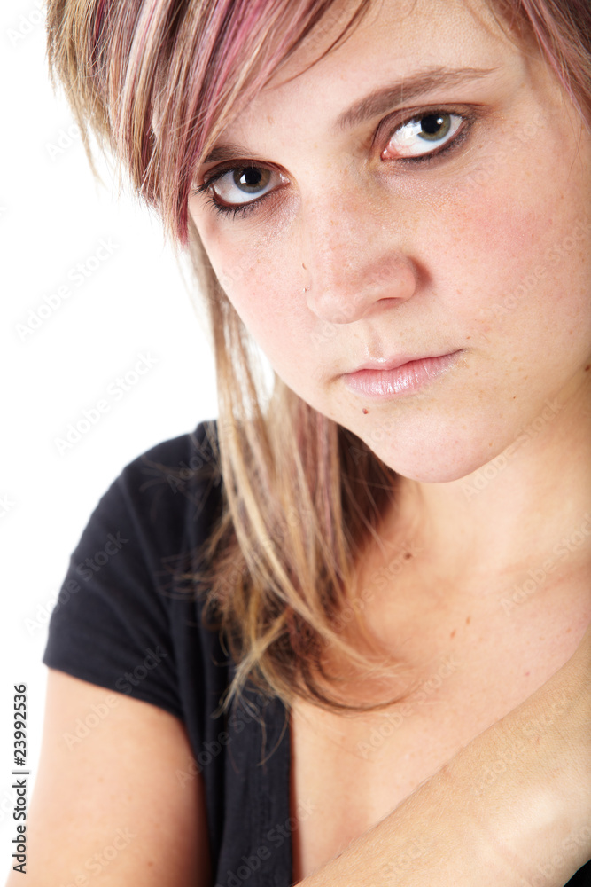 Naklejka premium Young adult woman