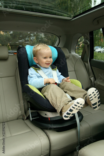 Baby in car seat
