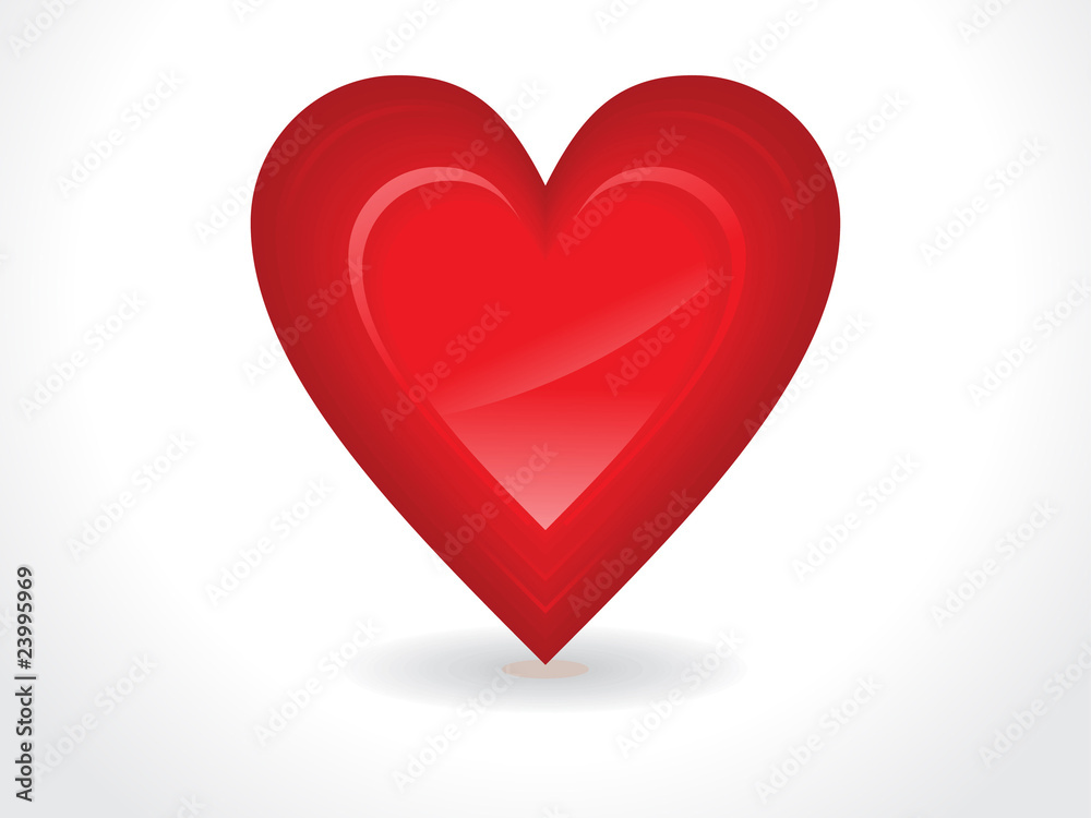 abstract glossy red heart abstract glossy red heart