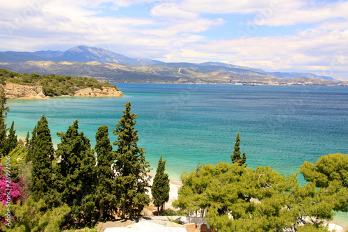 Beautiful sea coast in Greece