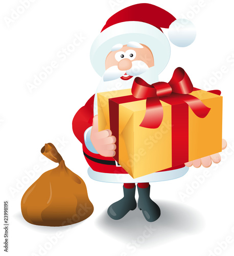 weihnachtsmann mit GEschenk