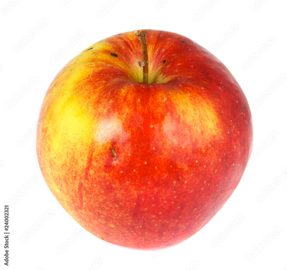 red apple on white background red apple on white background
