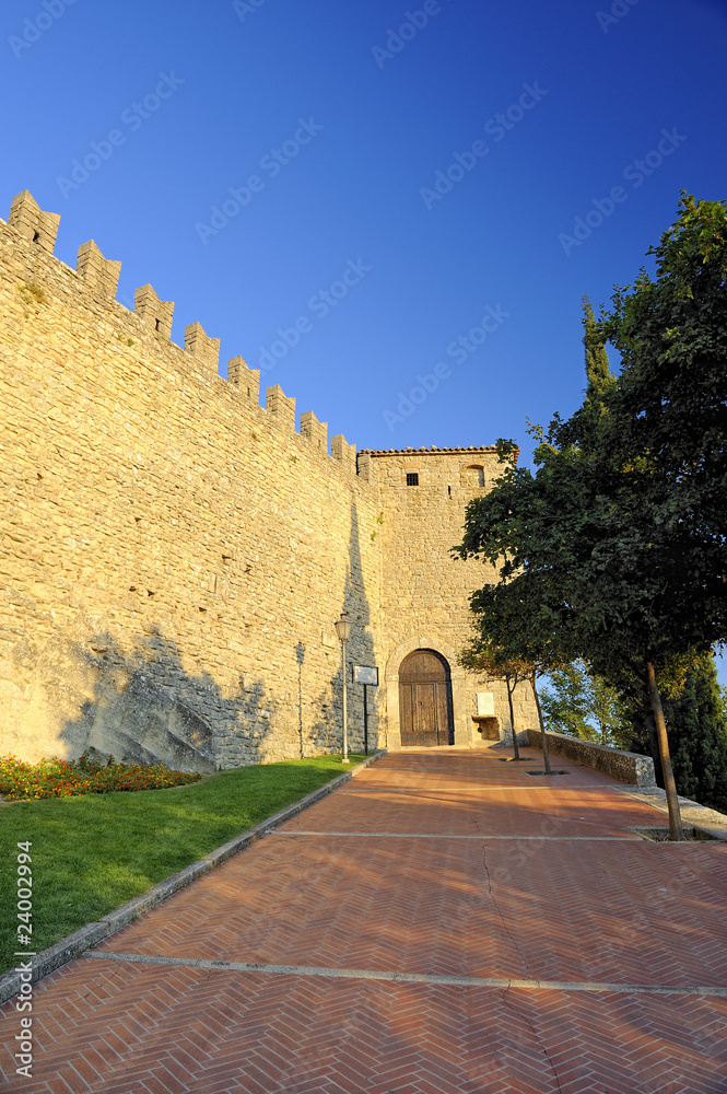 Castillo La Rocca or Guaita in the capital city of San Marino
