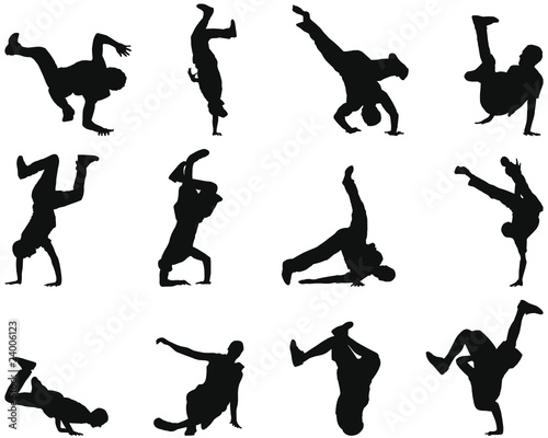 break-dancer silhouettes