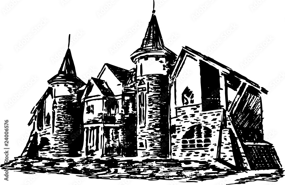 Castle - hand drawing