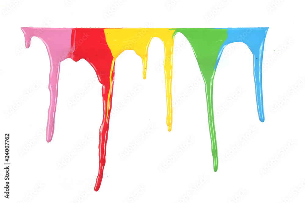 paint drops isolated