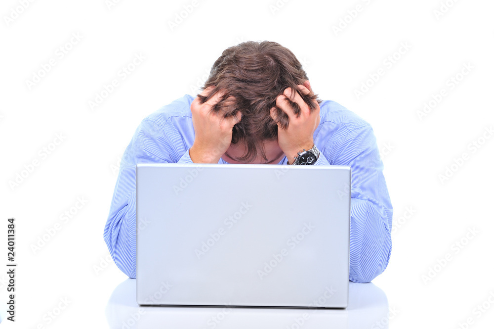 Very frustrated businessman Very frustrated businessman