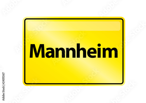 Ortsschild Mannheim