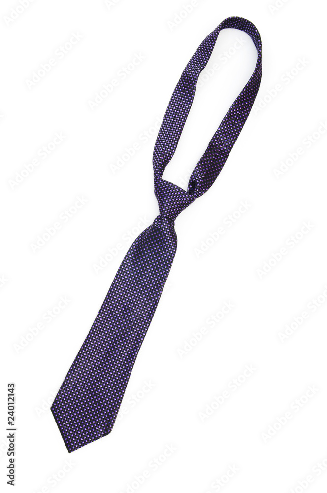 Silk tie isolated on the white background Silk tie isolated on the white background