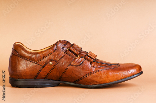 Male shoes isolated on the white background.